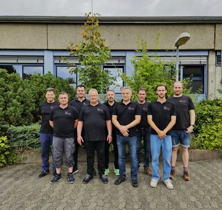Von links: Georg Link, Thomas Anton, Nicholas Dostal, Markus Birkenbach, Matthias Kister, Stefan Manusch, Bernd Ritter, Niklas Fischbach & Johannes Bröhm